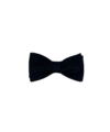 Black Silk Satin Pre-Tied Bow Tie 2.5