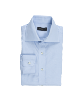 Baby Blue Poplin Dress Shirt - He Spoke Style Shop