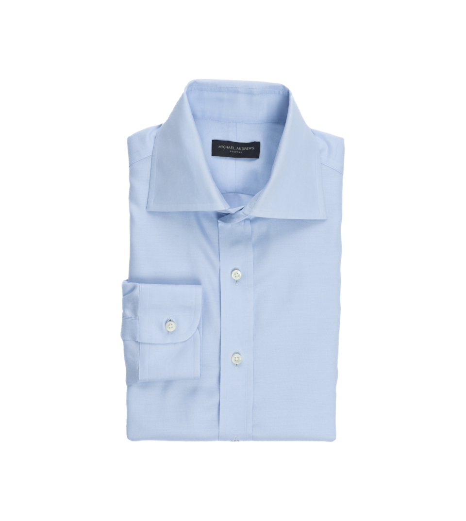 Baby Blue Poplin Dress Shirt - He Spoke Style Shop