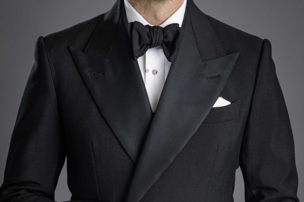 black-tie-wedding-dress-code-double-breasted-tuxedo-grosgrain | He ...