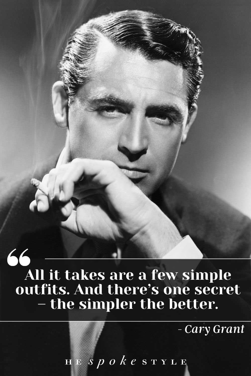 cary grant fashion quote