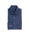 Dark Blue Denim Western Shirt With Snaps - He Spoke Style Shop