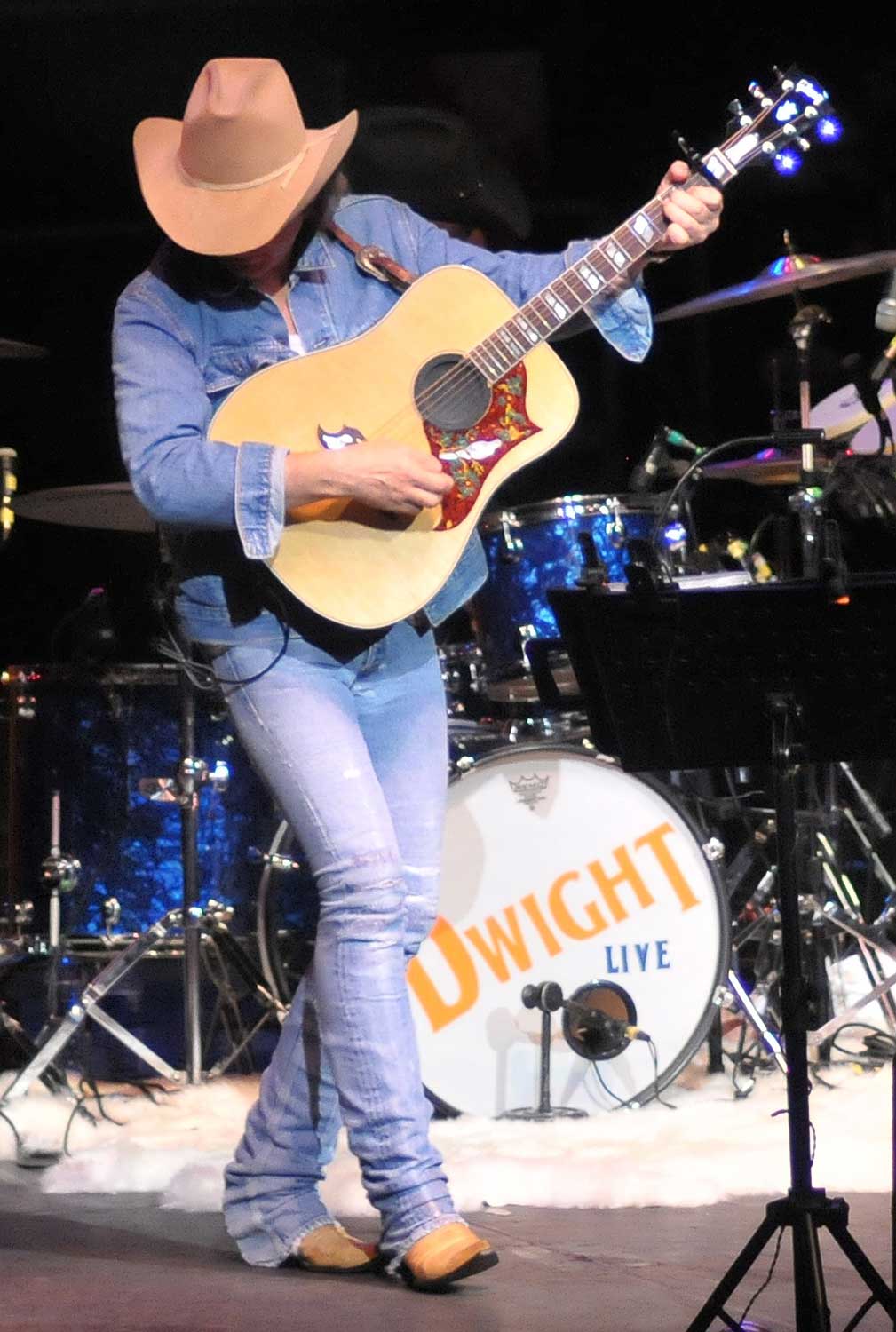 Country star Dwight Yoakam in a Canadian Tuxedo