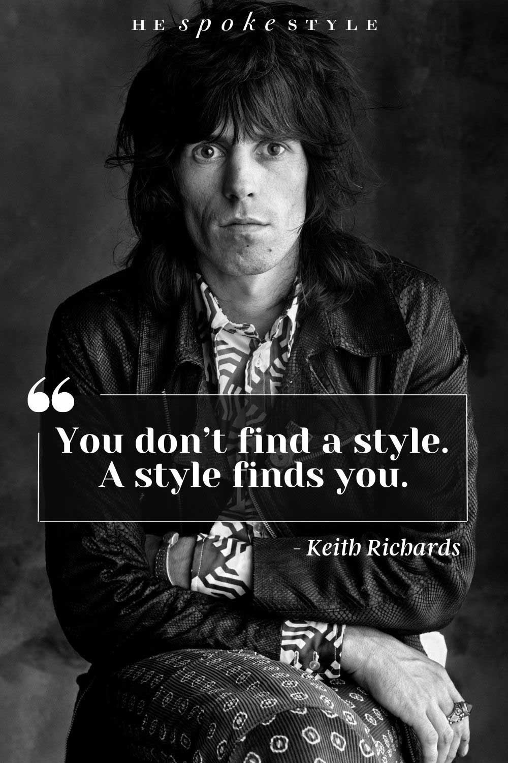 keith richards fashion quote