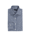 Navy Blue Gingham Dress Shirt - He Spoke Style Shop