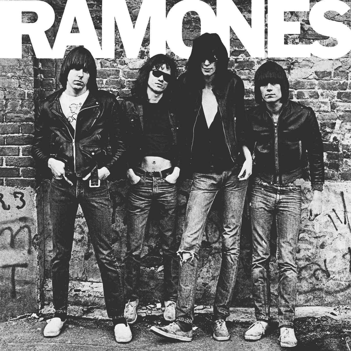 Ramones wearing skinny jeans on first album cover