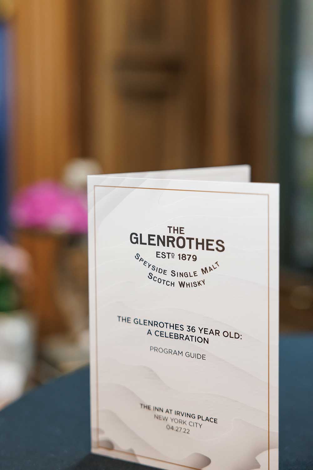 The program of the glenrothes 36 release event
