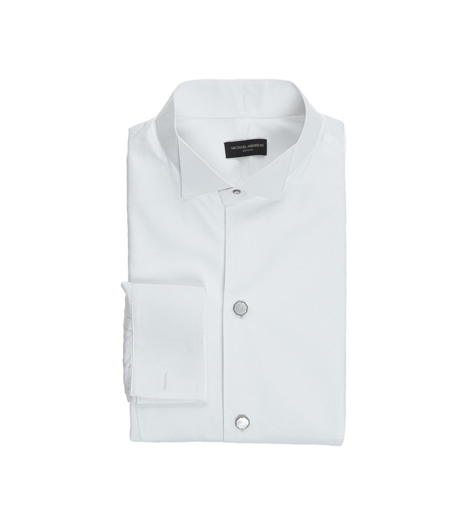 White Tie Wing Collar Shirt - He Spoke Style