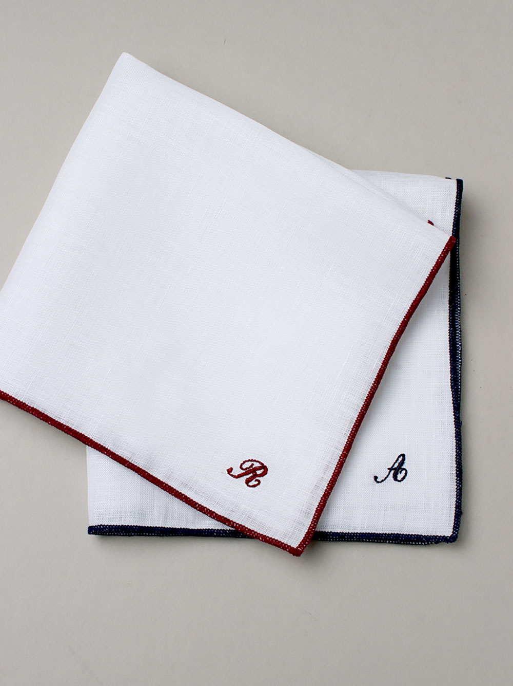 Get monogrammed pocket squares to personalize your wedding attire in a subtle way.
