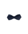Navy Blue Silk Satin Pre-Tied Diamond Point Bow Tie - He Spoke Style Shop