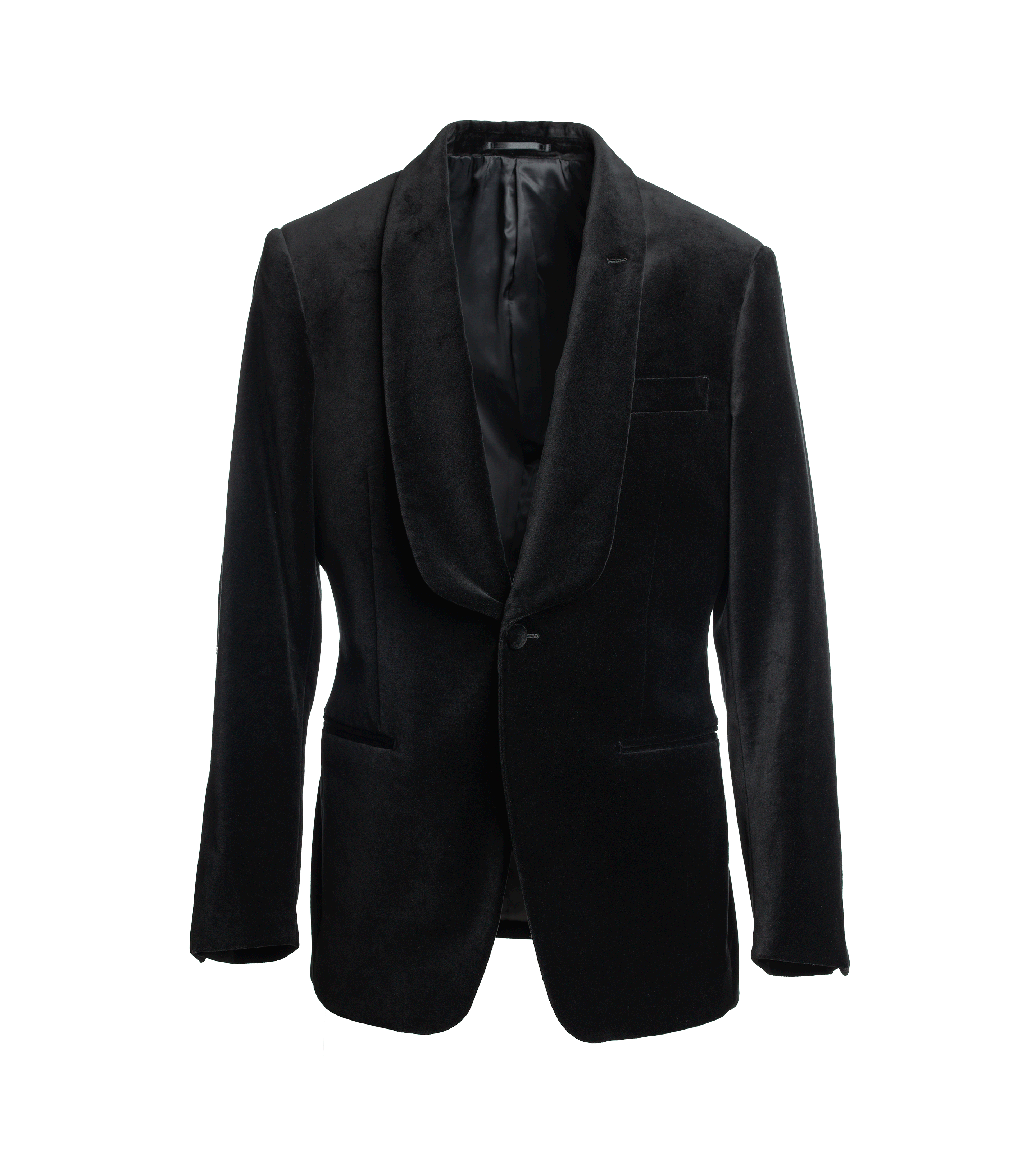 Black Velvet Shawl Collar Dinner Jacket | He Spoke Style