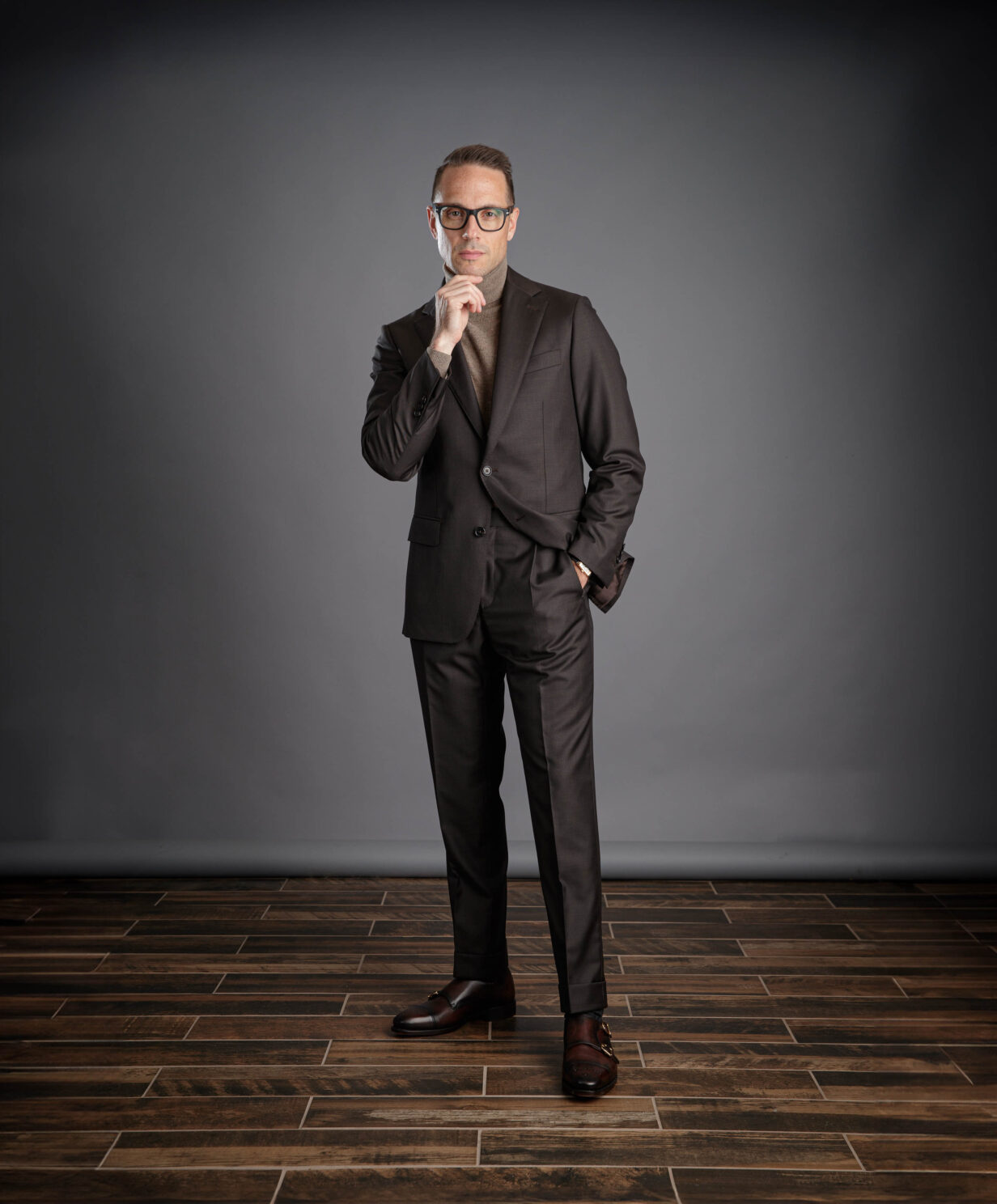 Brown Sharkskin Suit | Recommended by He Spoke Style