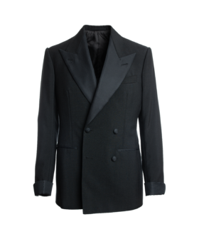 Bespoke Dormeiul Tonik Mohair Double-Breasted Tuxedo Jacket - He Spoke Style Shop