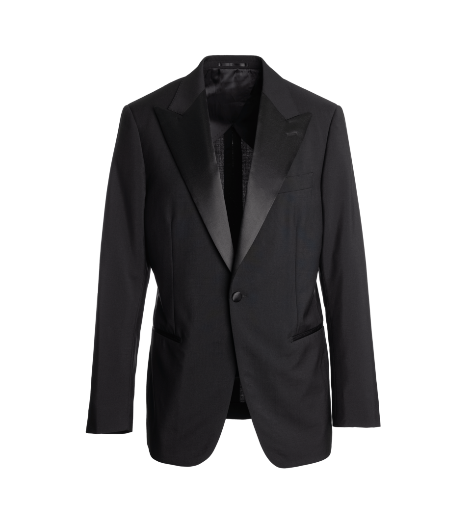 Black Tropical Wool Mohair Tuxedo Jacket - He Spoke Style Shop