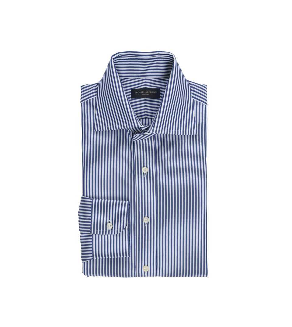 Blue Bengal Stripe Dress Shirt - He Spoke Style Shop
