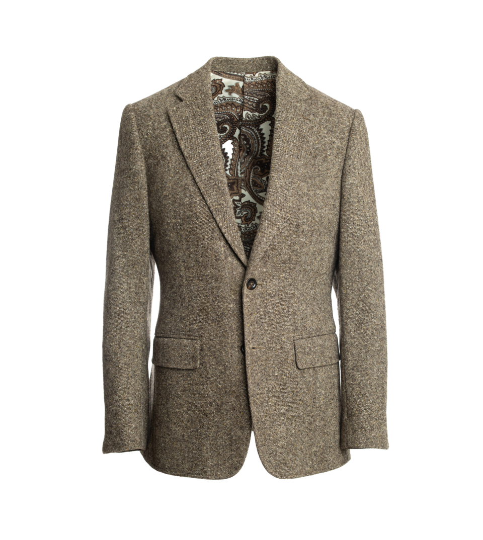 Brown Donegal Tweed Suit | He Spoke Style