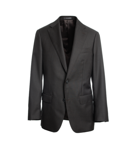 Brown Sharkskin Suit Jacket - He Spoke Style Shop