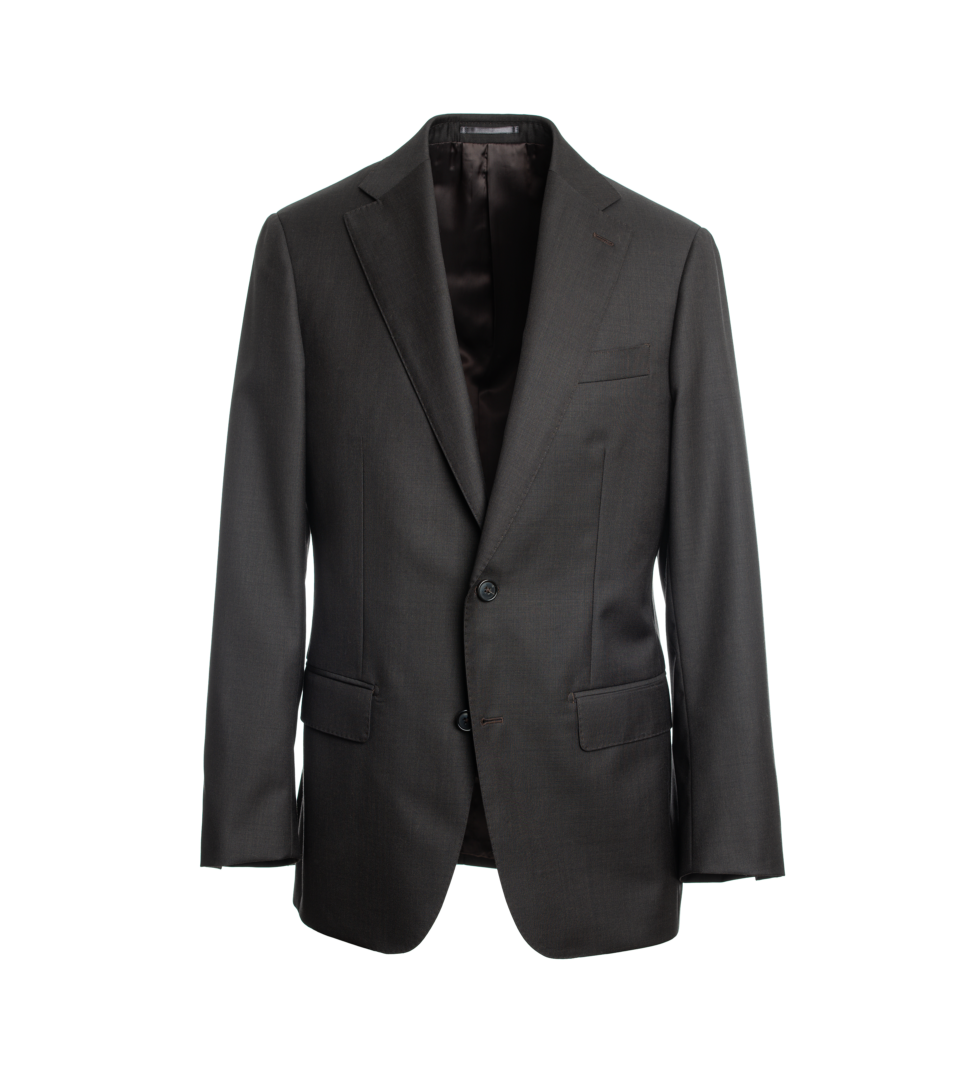 Brown Sharkskin Suit | Recommended by He Spoke Style