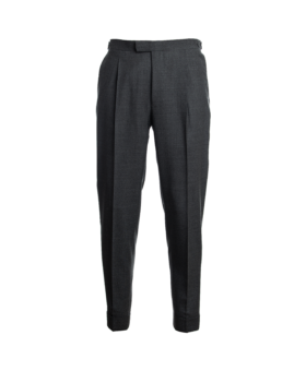 Charcoal Gray Rustic Tropical Wool Pants - He Spoke Style Shop