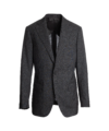 Charcoal Rustic Tropical Wool Suit Jacket - He Spoke Style Shop
