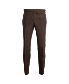 Chocolate Brown Linen Pants - He Spoke Style Shop