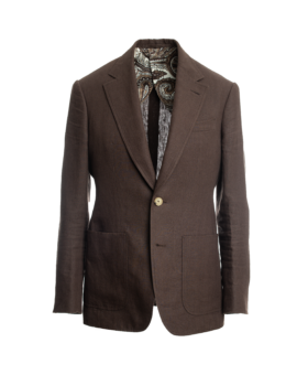 Chocolate Linen Sport Coat - He Spoke Style Shop