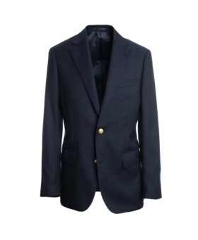 Classic Navy Blue Brass Button Sport Coat - He Spoke Style Shop
