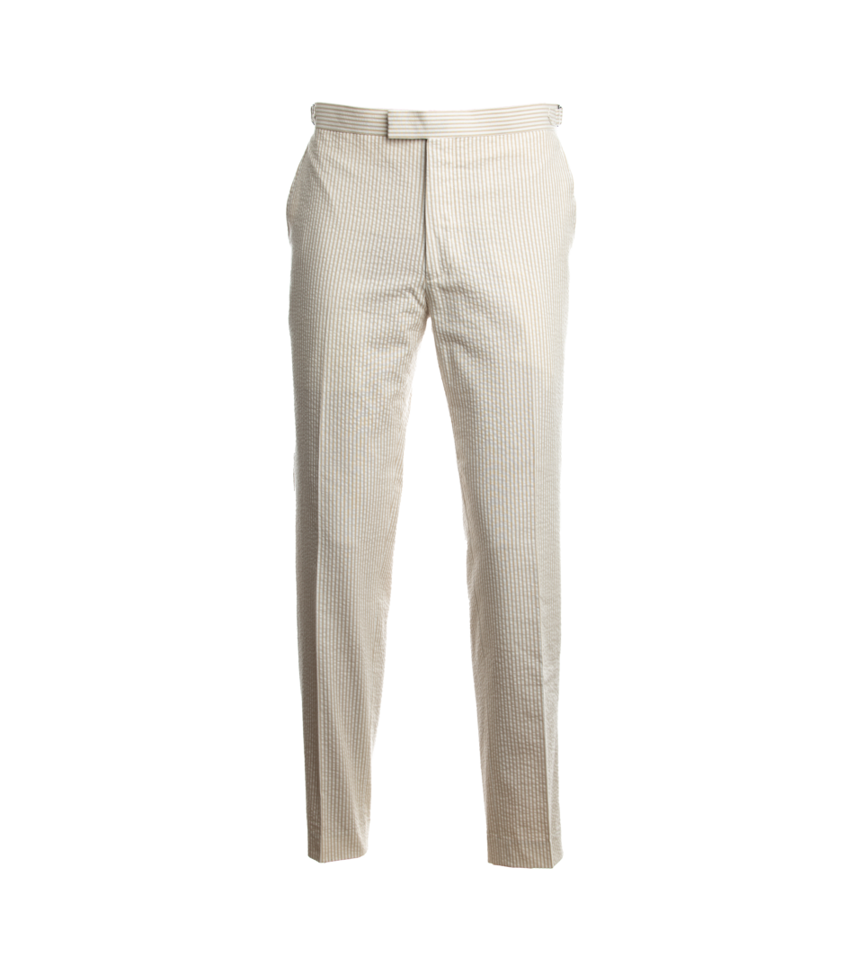 Cream Seersucker Suit Pants - He Spoke Style Shop