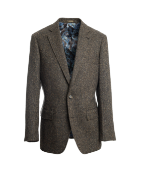 Dark Brown Donegal Tweed Sport Coat - He Spoke Style Shop