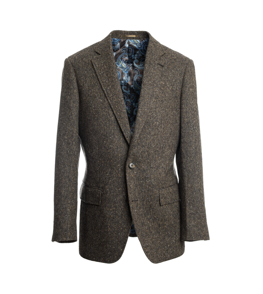 Dark Brown Donegal Tweed Sport Coat | He Spoke Style