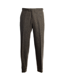 Dark Brown Tweed Pants - He Spoke Style Shop