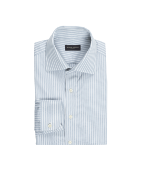 Gray Block Stripe Dress Shirt - He Spoke Style Shop