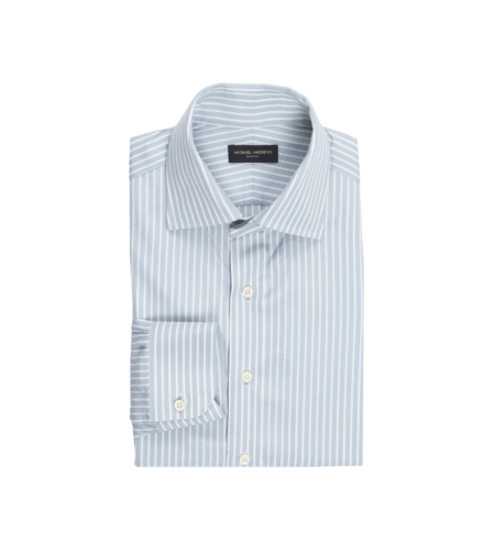 Gray Block Stripe Dress Shirt - He Spoke Style Shop