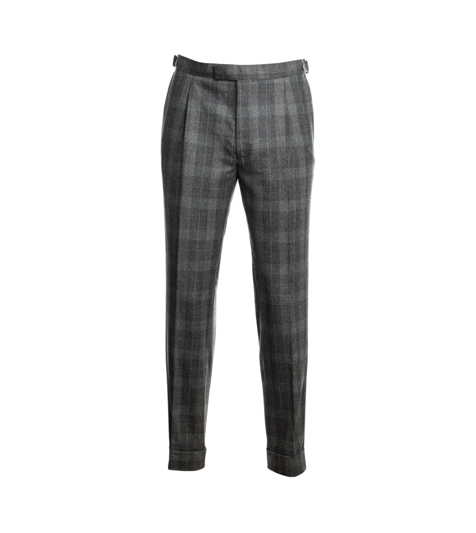 Gray Plaid Flannel Pants | He Spoke Style