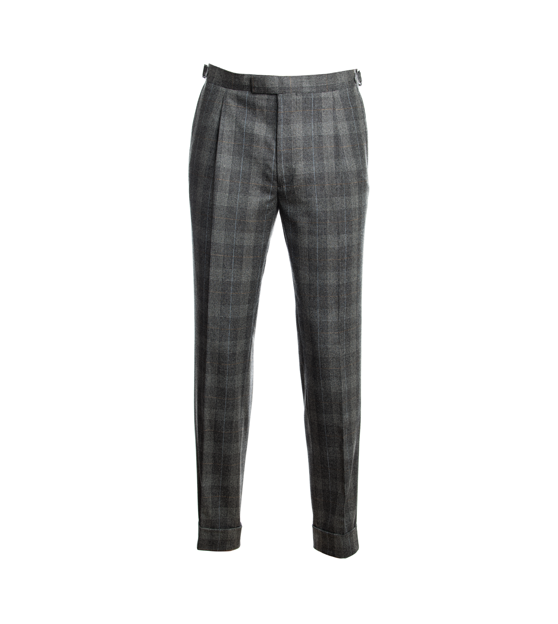 Gray Plaid Flannel Pants