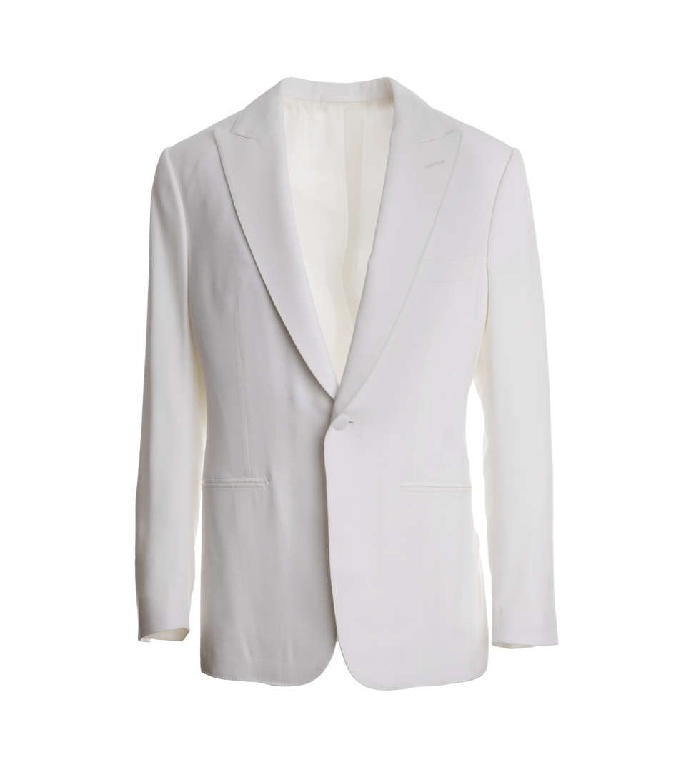 Ivory Peaked Lapel Dinner Jacket | He Spoke Style