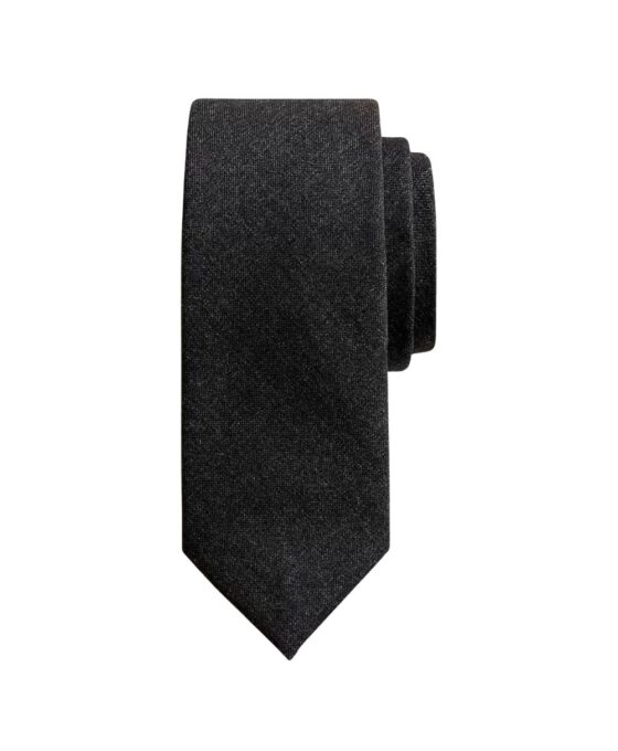 Men's Italian Wool Tie in Dark Grey main image 1