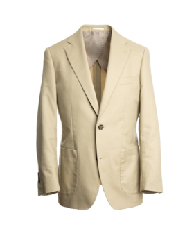 Khaki Cotton Sport Coat - He Spoke Style Shop