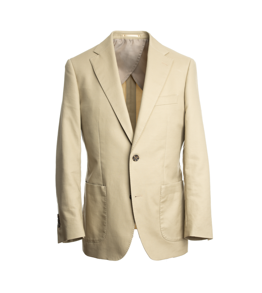 Khaki Cotton Sport Coat | He Spoke Style