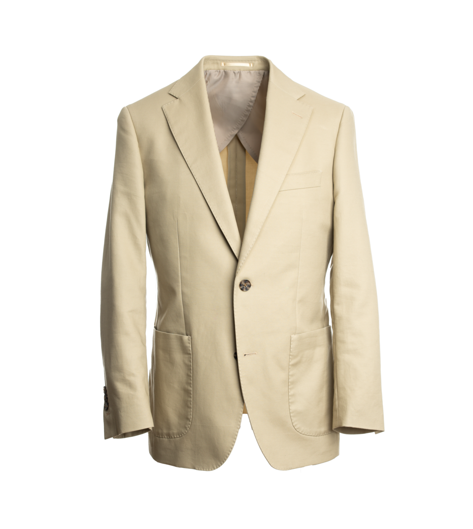 Khaki Cotton Sport Coat - He Spoke Style Shop