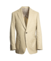 Khaki Cotton Suit Jacket - He Spoke Style Shop