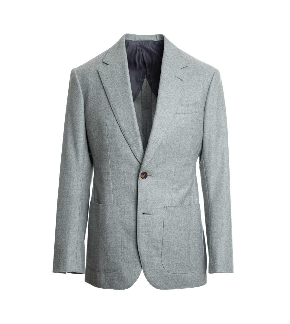 Light Grey Flannel Sport Coat | He Spoke Style