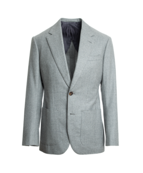 Light Gray Flannel Suit Jacket - He Spoke Style Shop