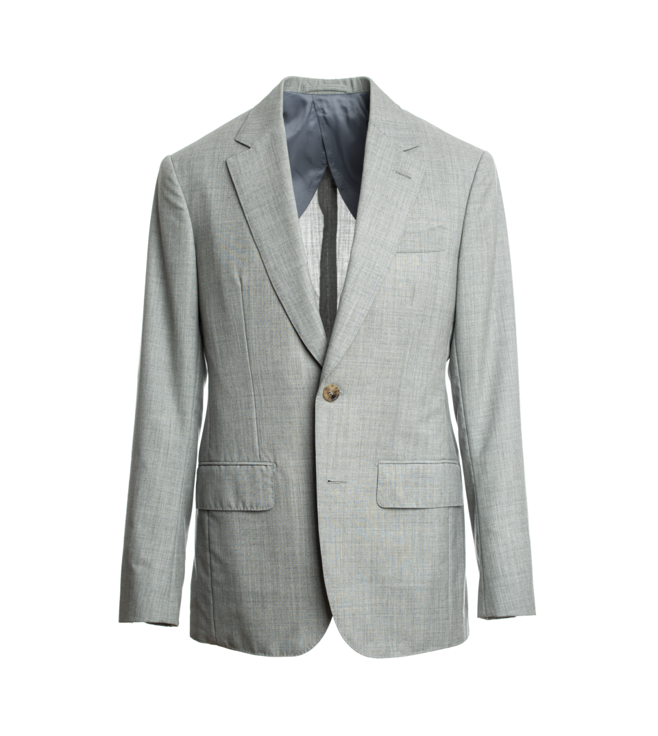 Light Gray Fresco Suit Jacket - He Spoke Style Shop