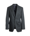 Charcoal Grey Flannel Suit Jacket – He Spoke Style Shop