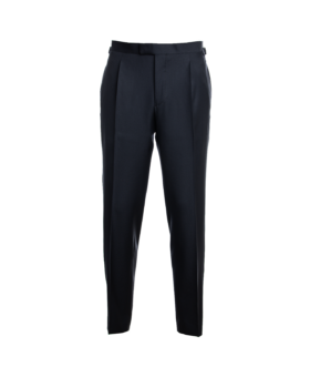 Midnight Navy Blue Tuxedo Pants - He Spoke Style Shop