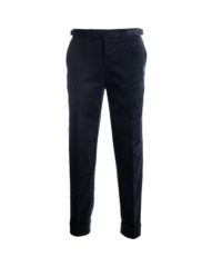 Navy Blue Cotton Corduroy Pants | He Spoke Style