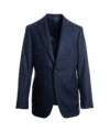 Navy Blue Flannel Sport Coat - He Spoke Style Shop