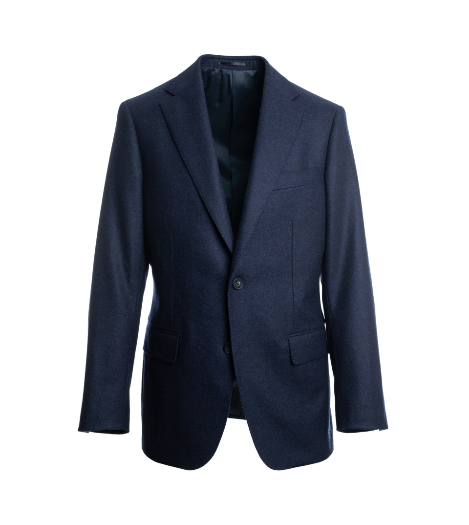 Navy Blue Flannel Suit | He Spoke Style