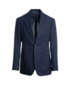 Navy Blue Hopsack Suit Jacket - He Spoke Style Shop